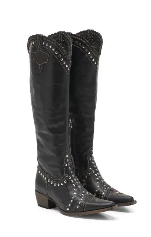 EL VAQUERO - Olys Wanted - Onyx - Western Cowgirl Boots