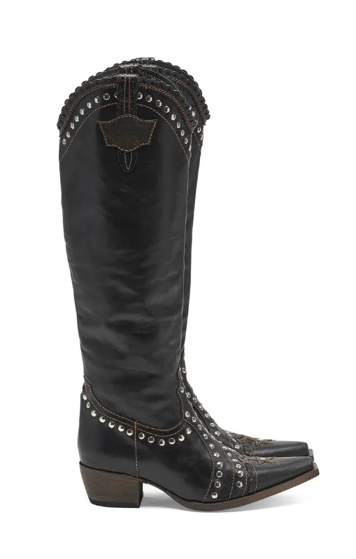 EL VAQUERO - Olys Wanted - Onyx - Western Cowgirl Boots