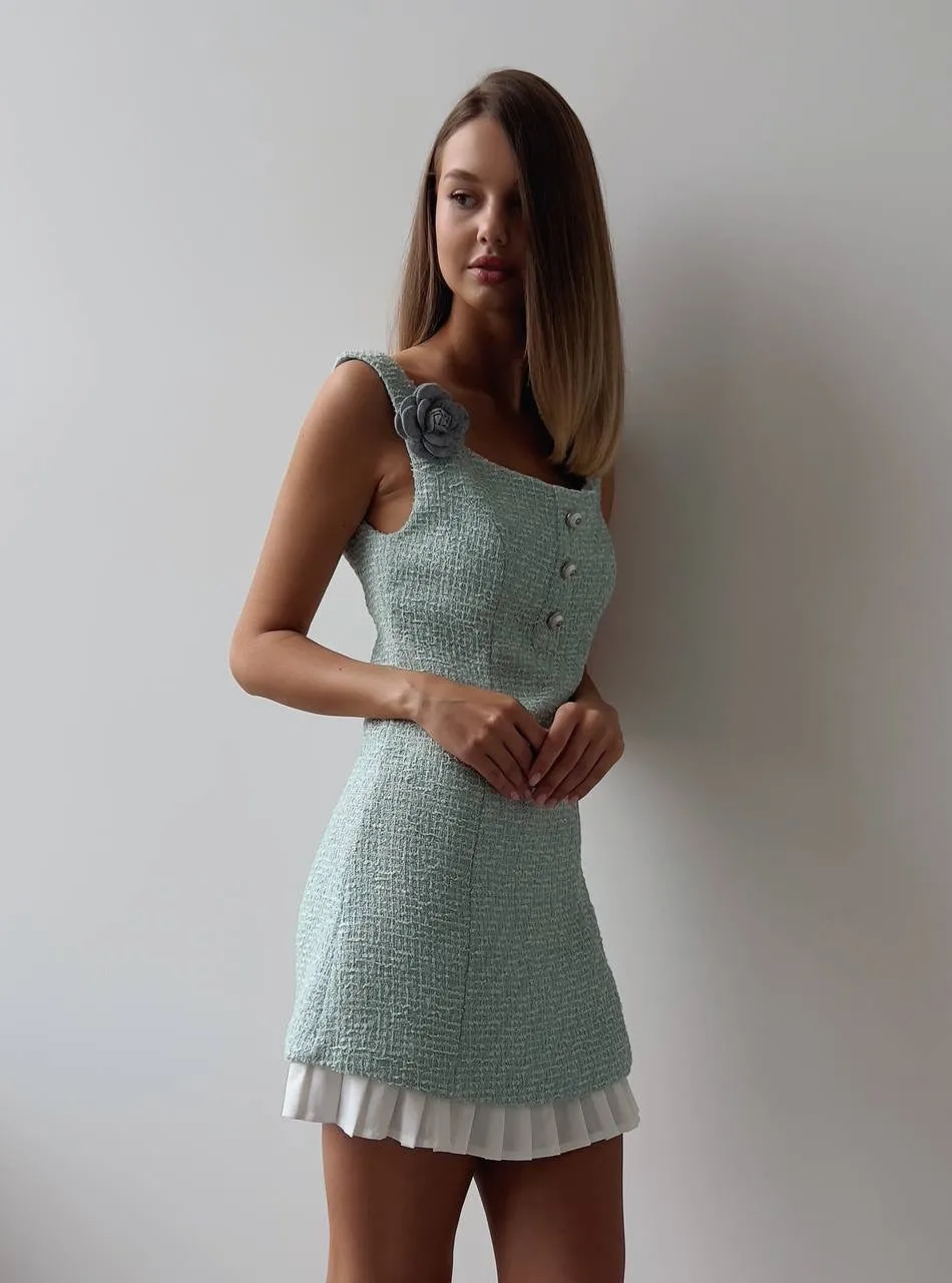Elegant Mint Mini Dress