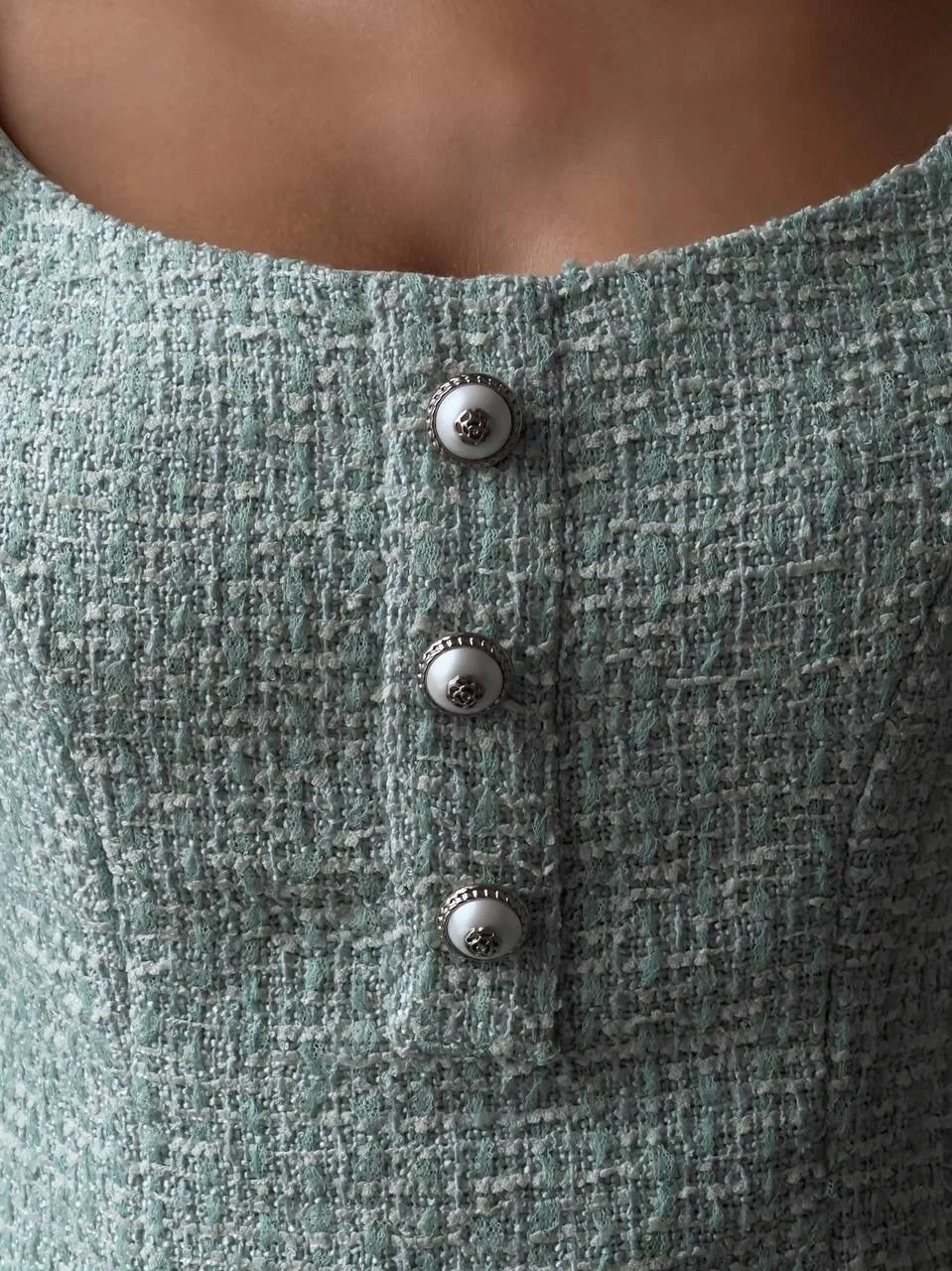 Elegant Mint Mini Dress