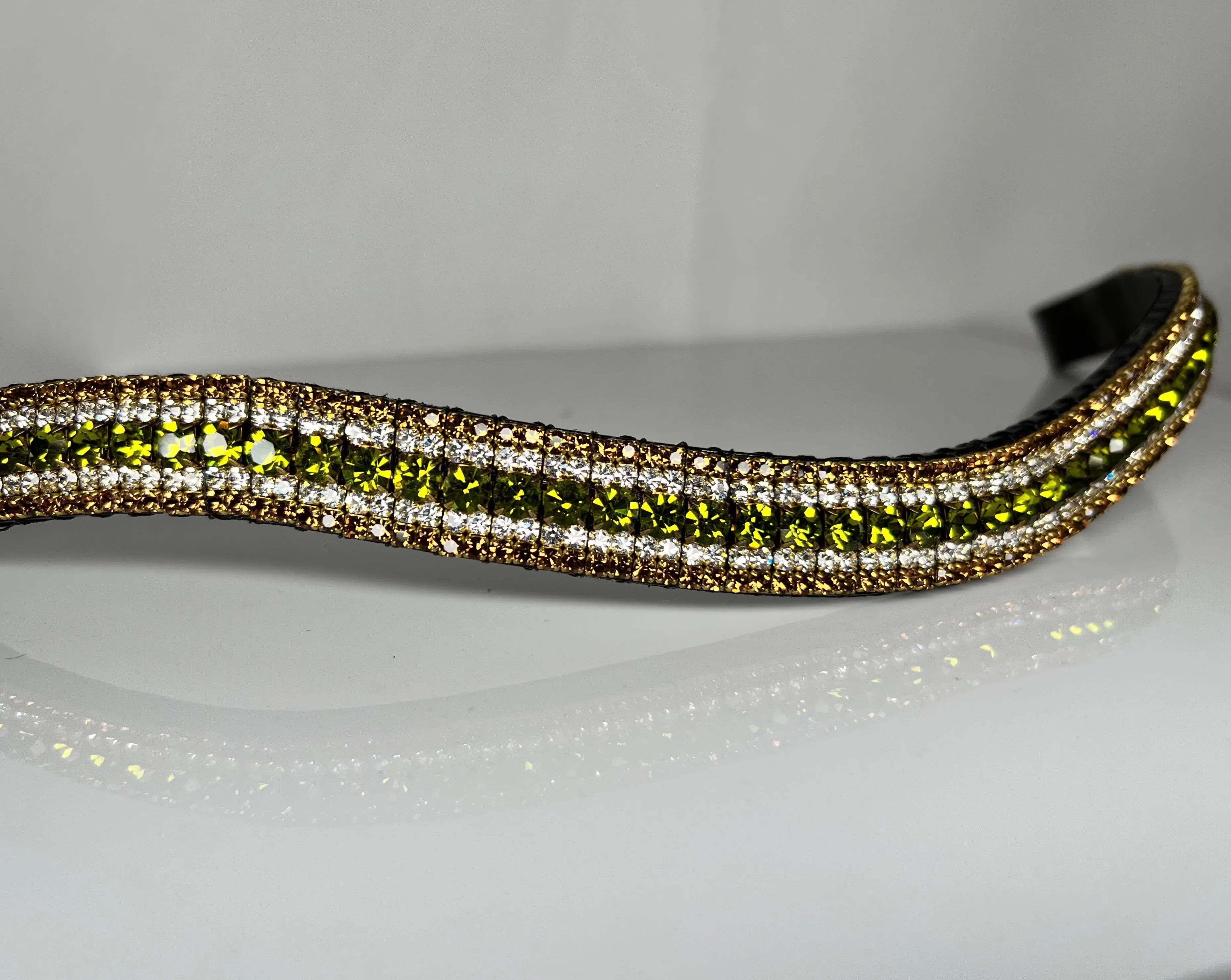 Equiture Olivine, clear and smoked topaz- Full, megabling curve, Havana