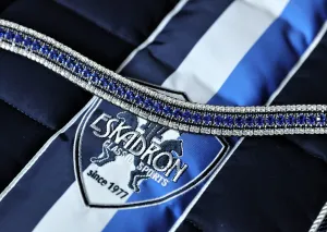 Equiture Sapphire, montana and clear megabling curve browband