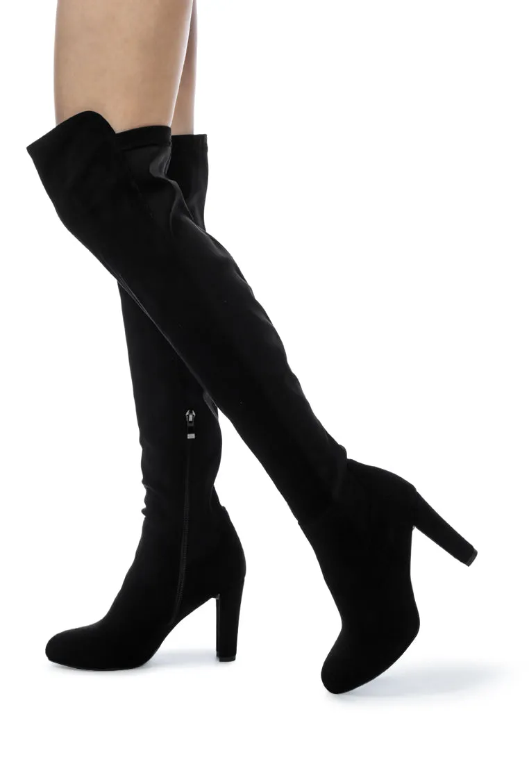 Fauna Knee High Block Heeled Boots