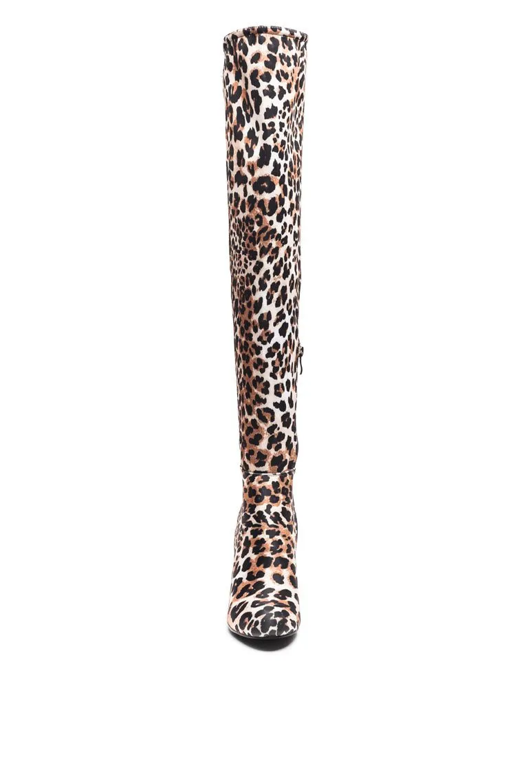 Fauna Knee High Block Heeled Boots