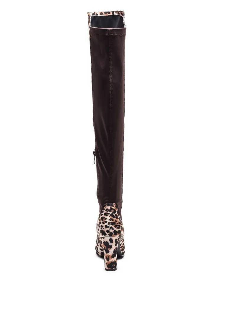 Fauna Knee High Block Heeled Boots