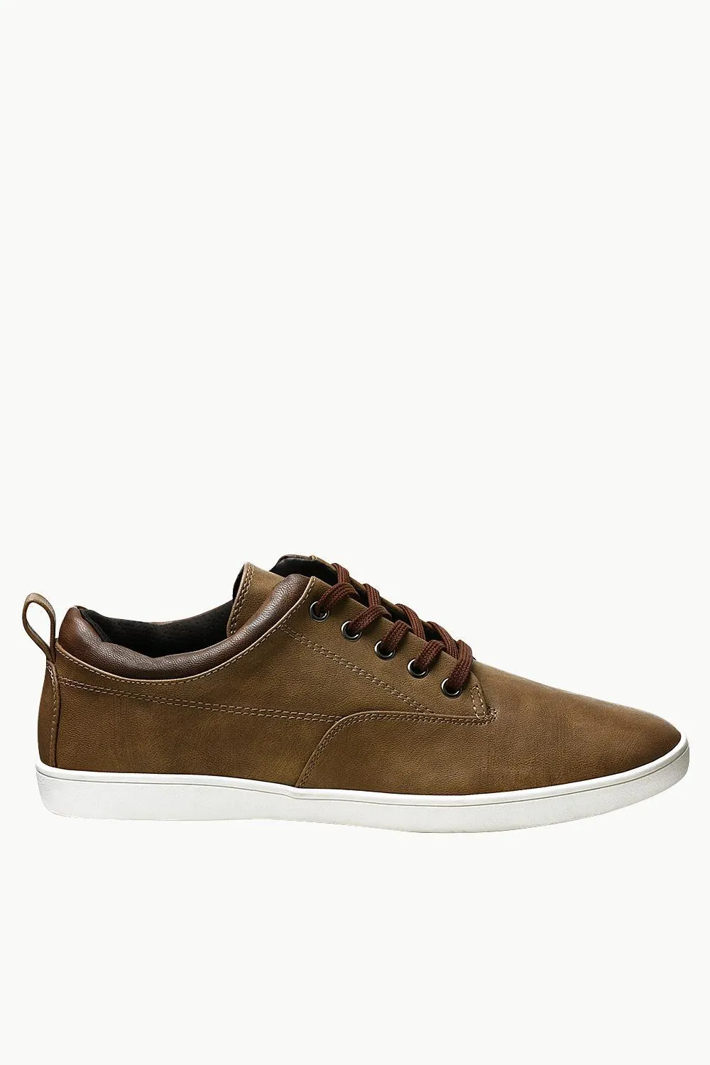 Faux Leather Urban Plimsolls