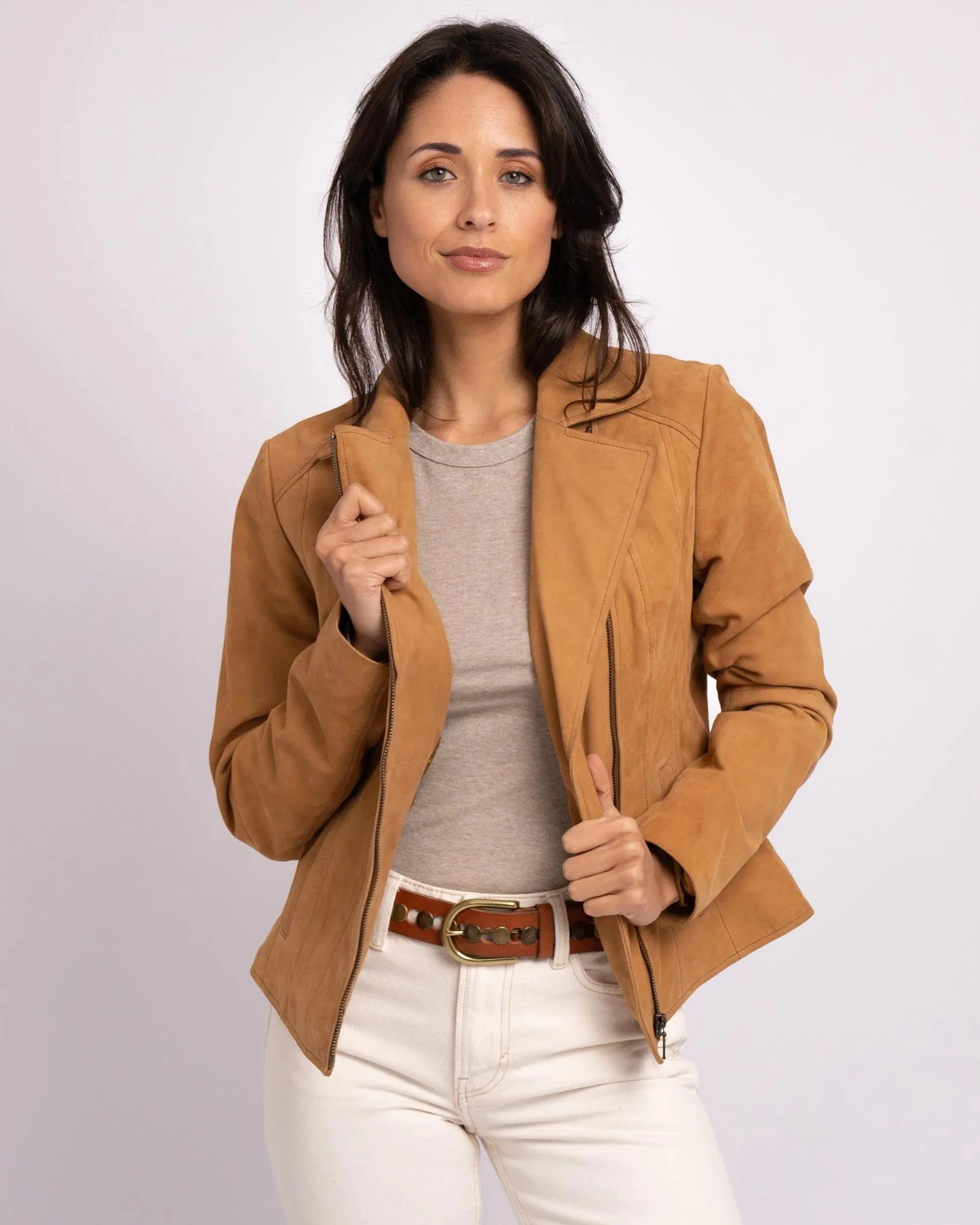 Garcia | Suede Moto Leather Jacket