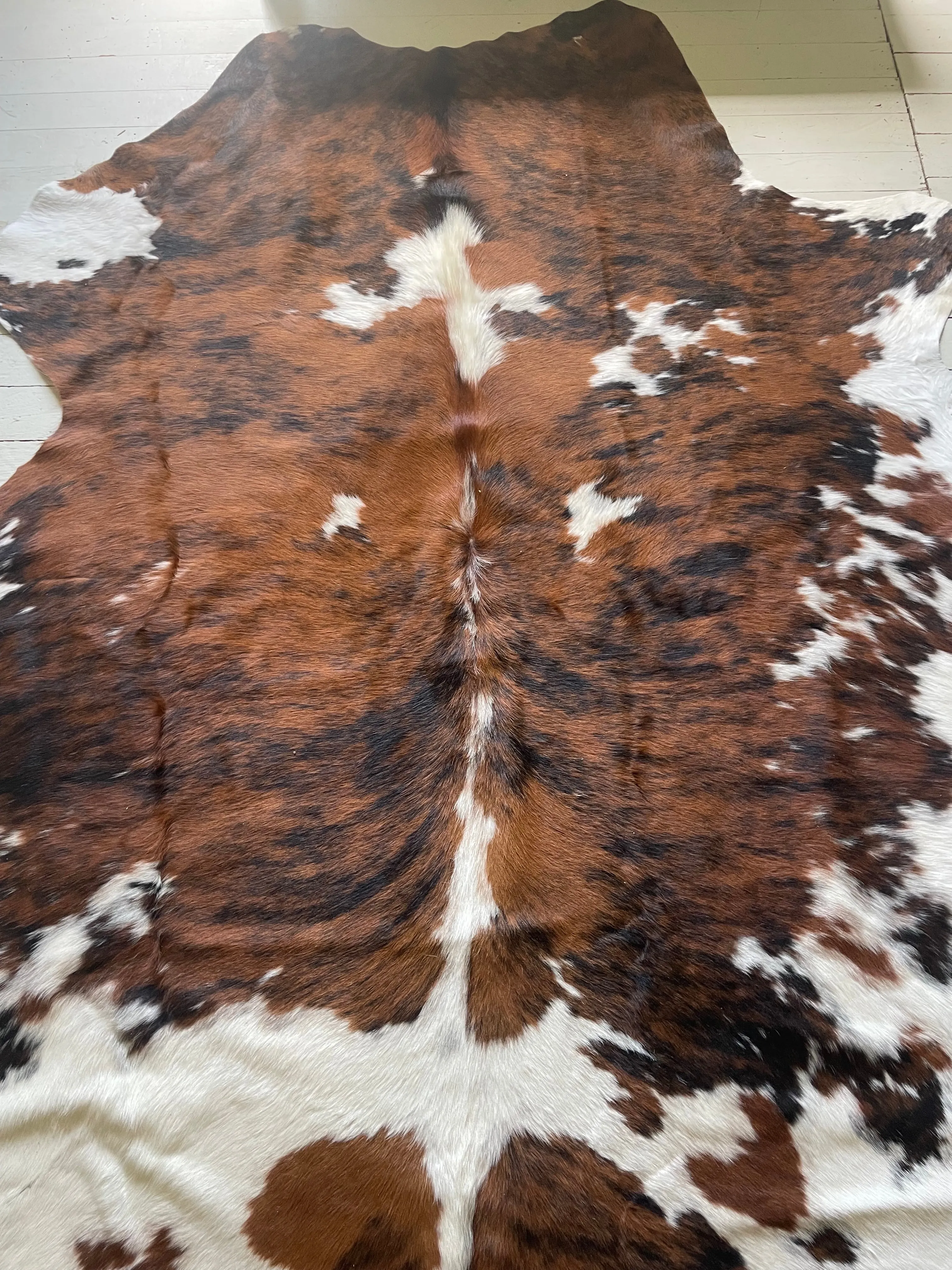 Genuine Brindle cowhide 4’8x6’8