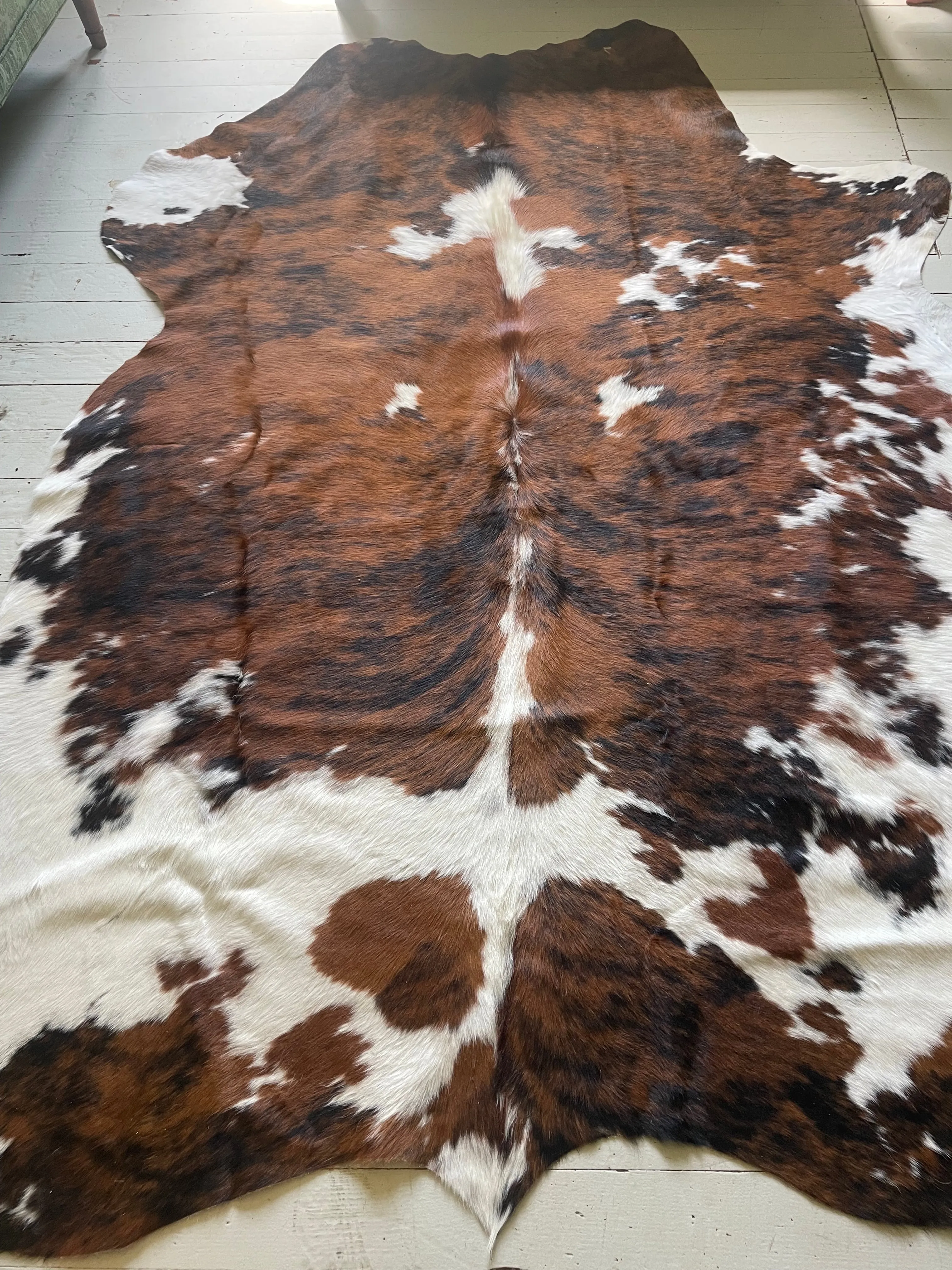 Genuine Brindle cowhide 4’8x6’8