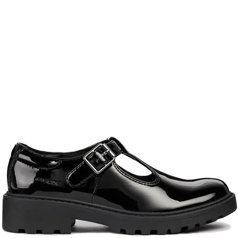 Geox J Casey G. E Buckle Junior School Shoes