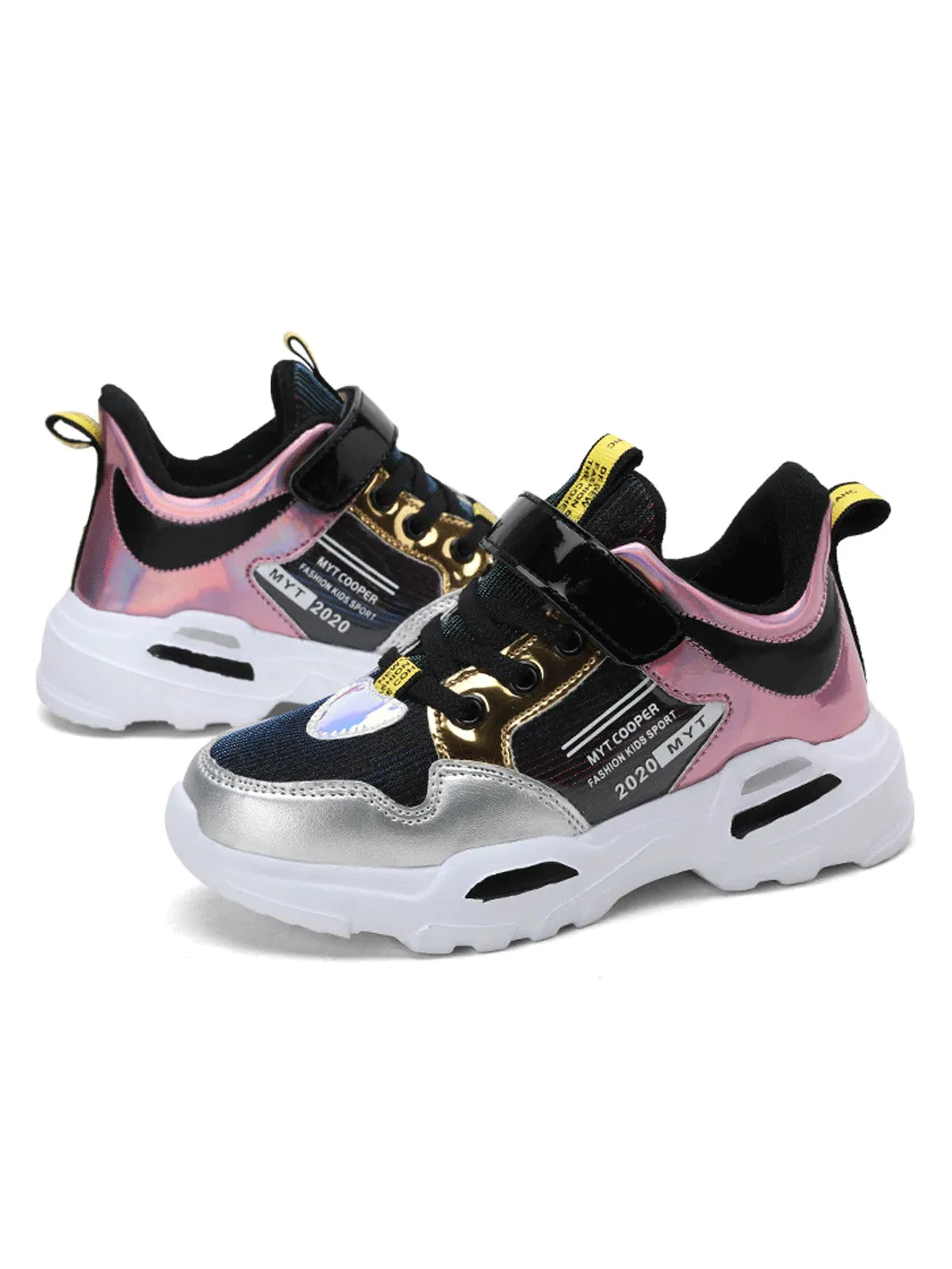 Girls Metallic Waterproof  Sneakers By Liv and Mia
