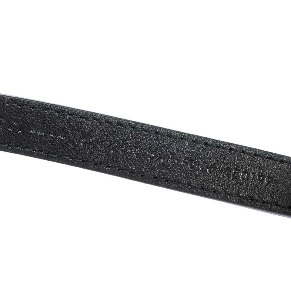 Gucci Enamel Bee Belt in Black