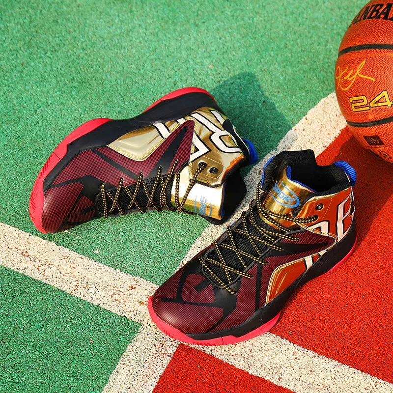 Handsome fashion men's basketball shoes mix and match style sports shoes men's casual shoes high toughness strong sole 39-46