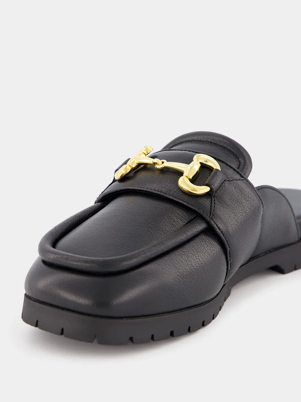 Horsebit Leather Mules