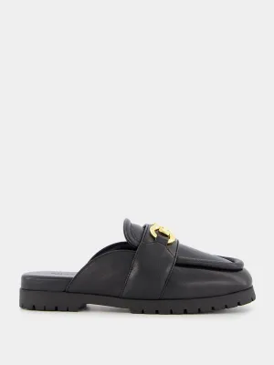 Horsebit Leather Mules