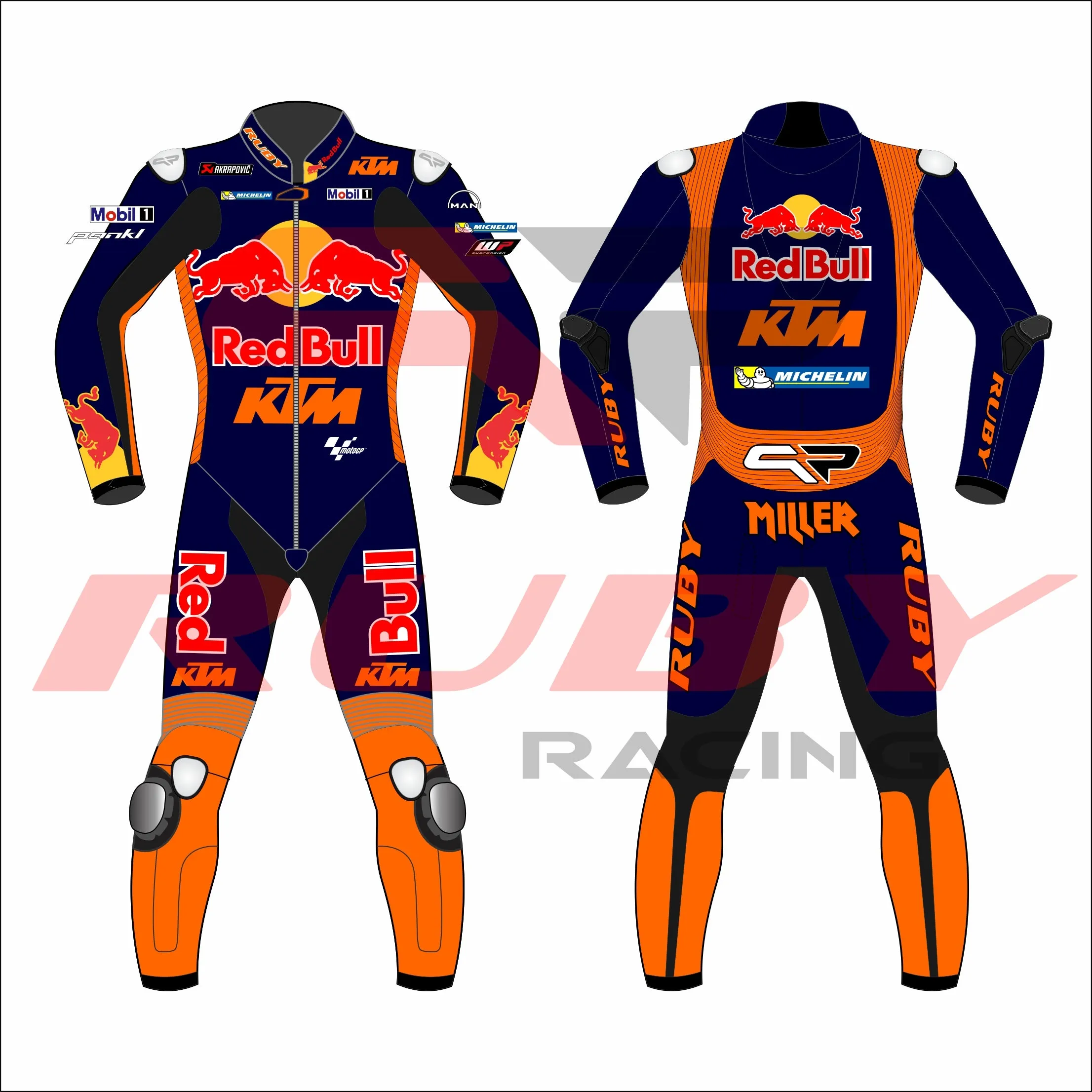 Jack Miller Riding KTM Red Bull MotoGP 2023 Race Suit