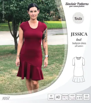Jessica bodycon knit dress (PDF)