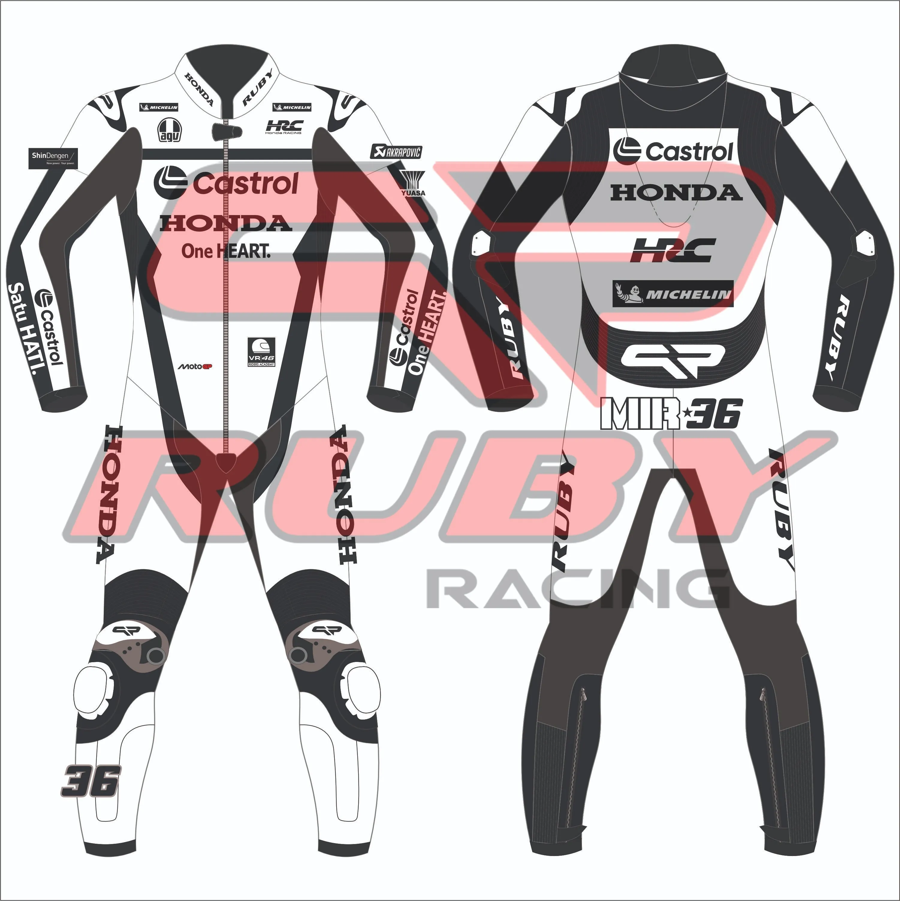Joan Mir Honda Castrol MotoGP 2025 Test Race Suit