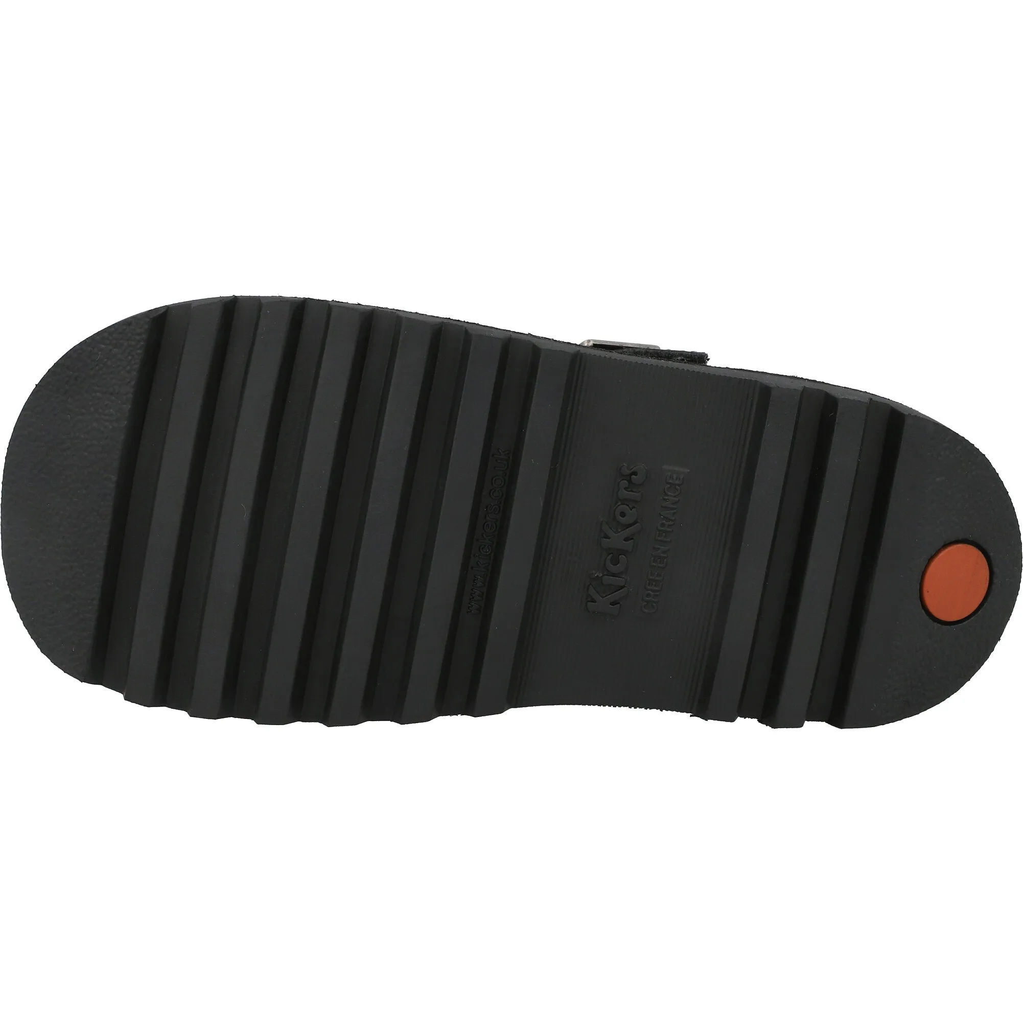 Kickers Kick T-bar Black Patent Shoes