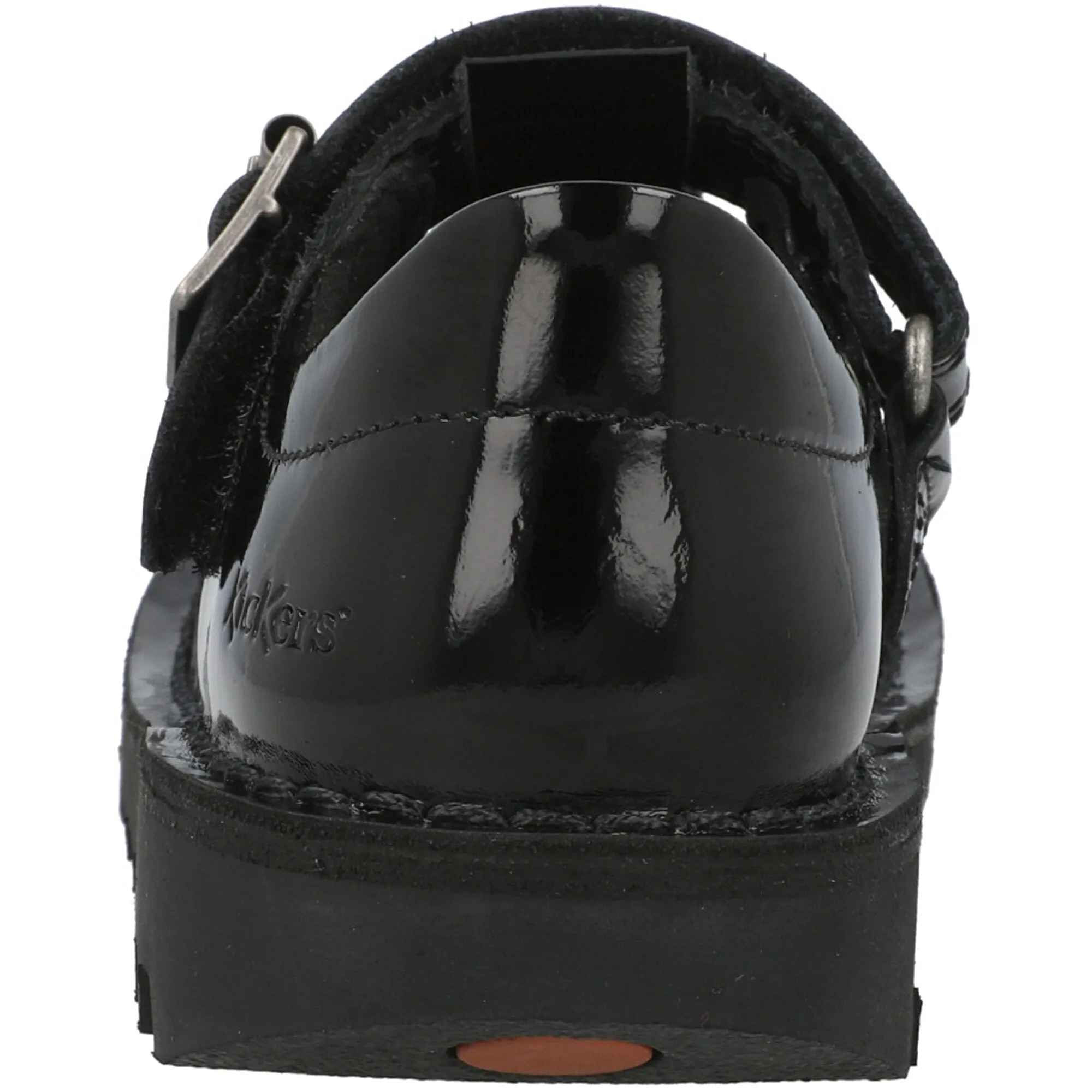 Kickers Kick T-bar Black Patent Shoes