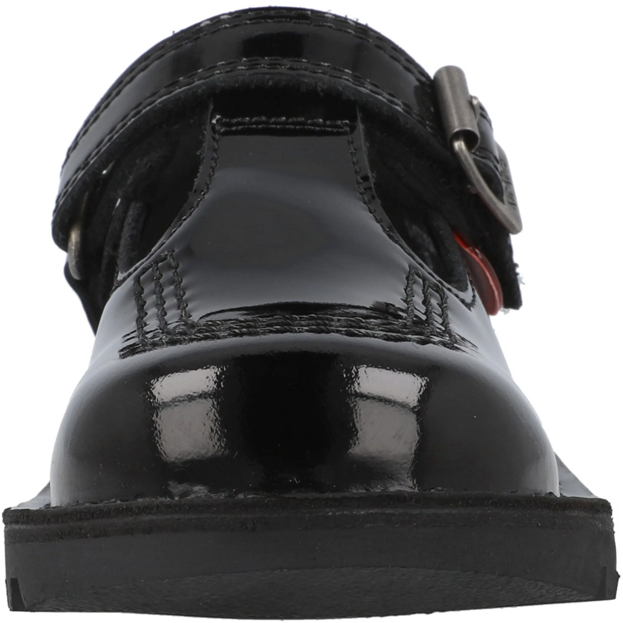 Kickers Kick T-bar Black Patent Shoes