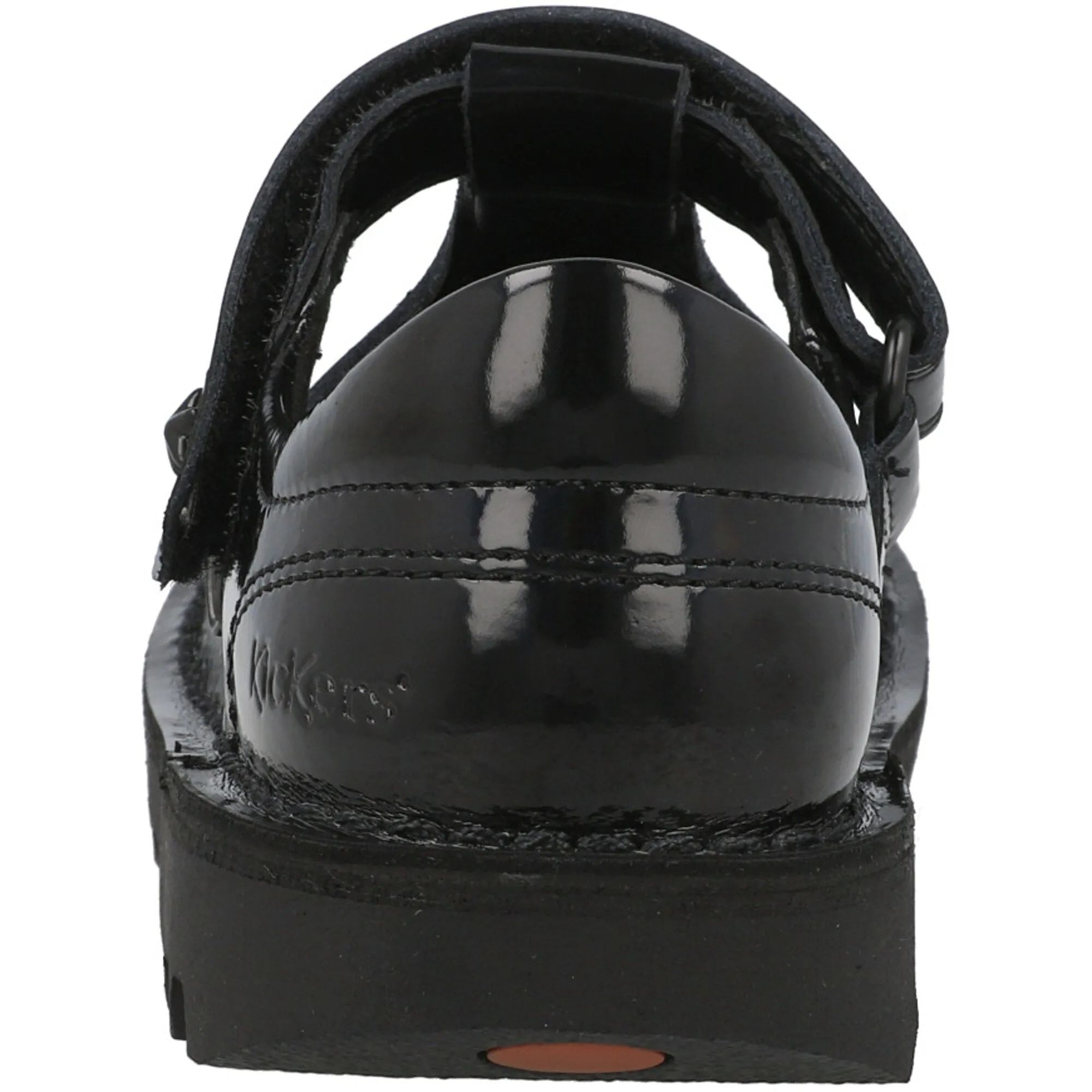 Kickers Kick T Stardust Black Patent Leather Shoes