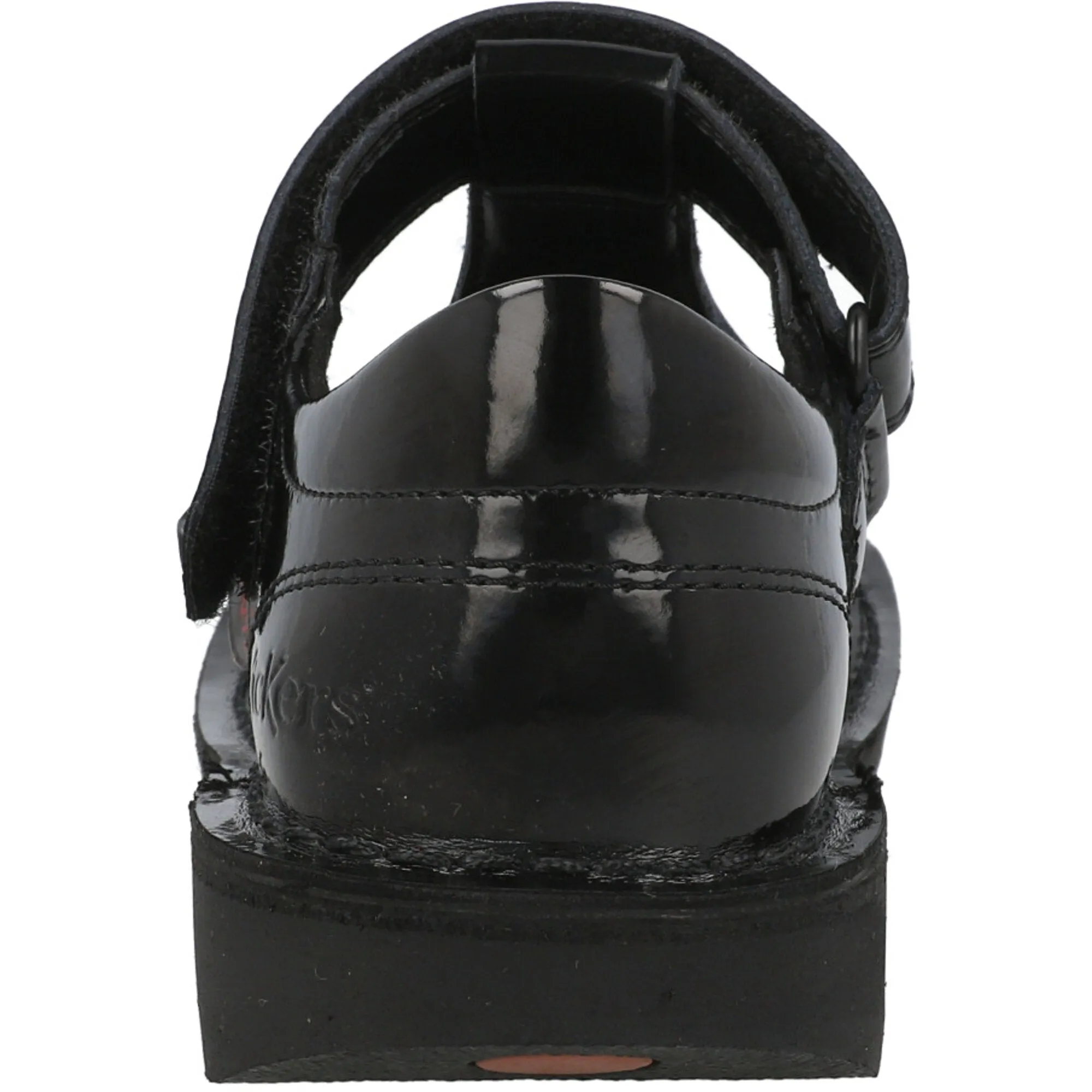 Kickers Kick T Stardust Black Patent Leather T-Bar Shoes