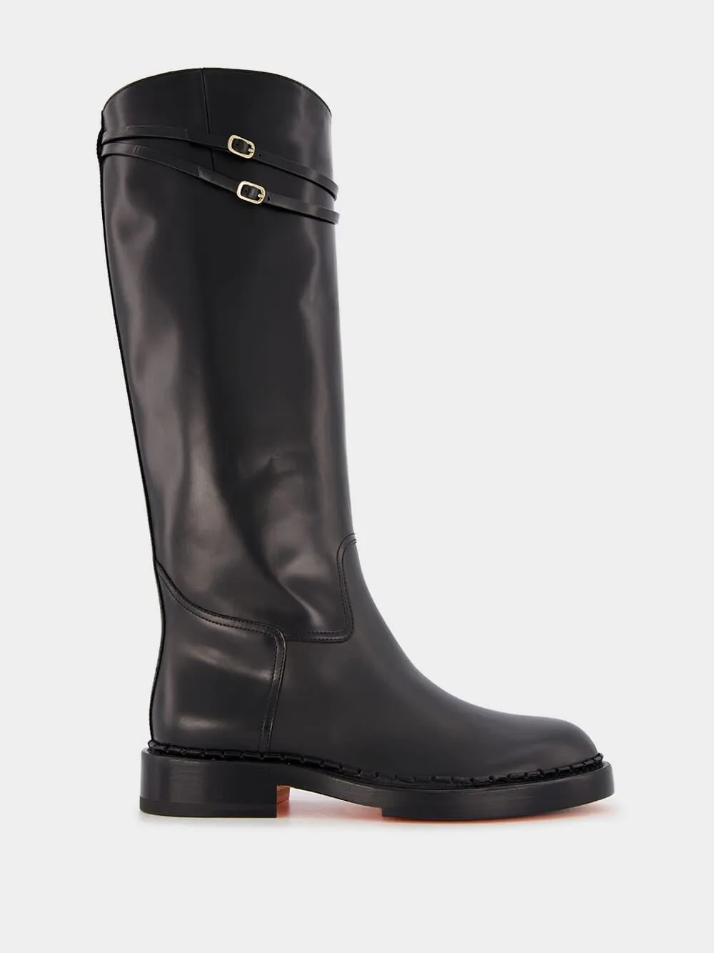 Knee-Length Leather Boots