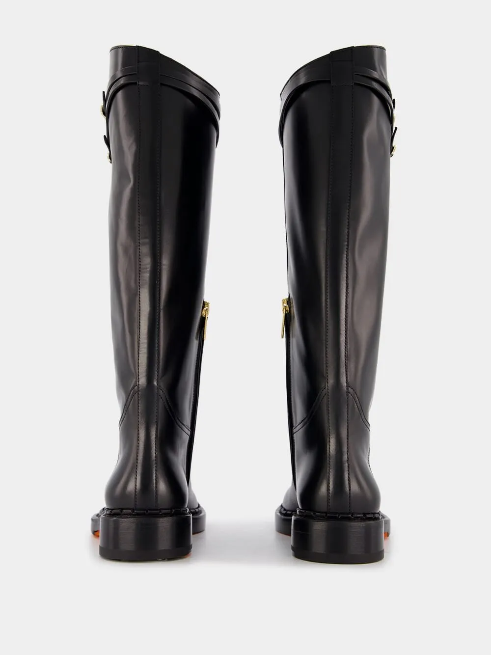 Knee-Length Leather Boots