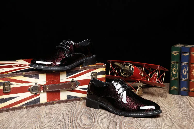 Leather shoes men's business formal casual spring and autumn British Korean version waterproof non-slip inner heightened suit groom wedding shoes