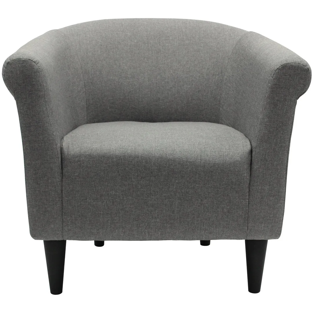 Liam 31.5" W Barrel Chair Zipcode Design™ Fabric OR Leather Type: Quartz Performance