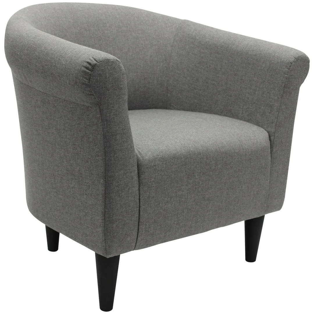 Liam 31.5" W Barrel Chair Zipcode Design™ Fabric OR Leather Type: Quartz Performance
