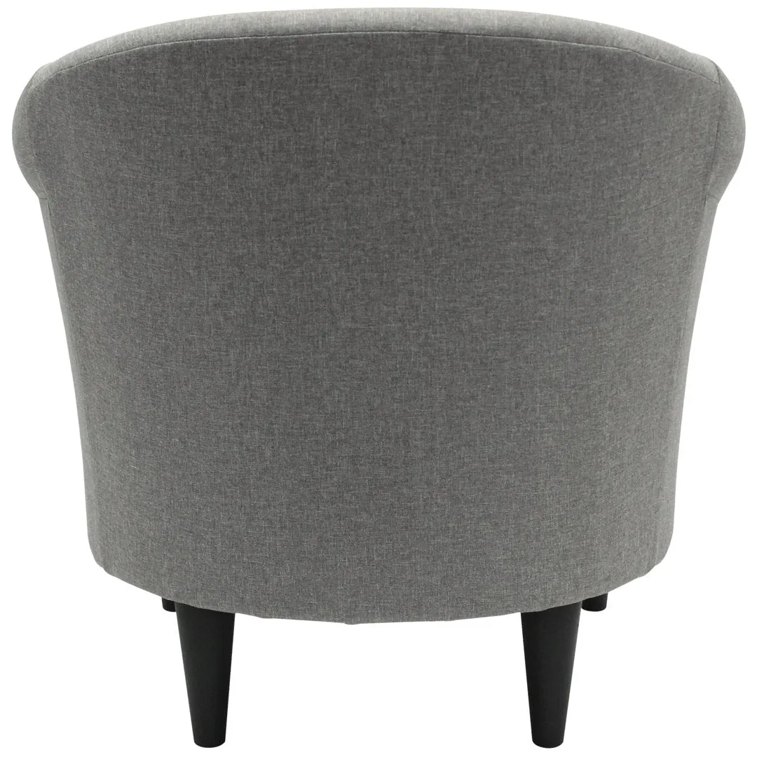Liam 31.5" W Barrel Chair Zipcode Design™ Fabric OR Leather Type: Quartz Performance