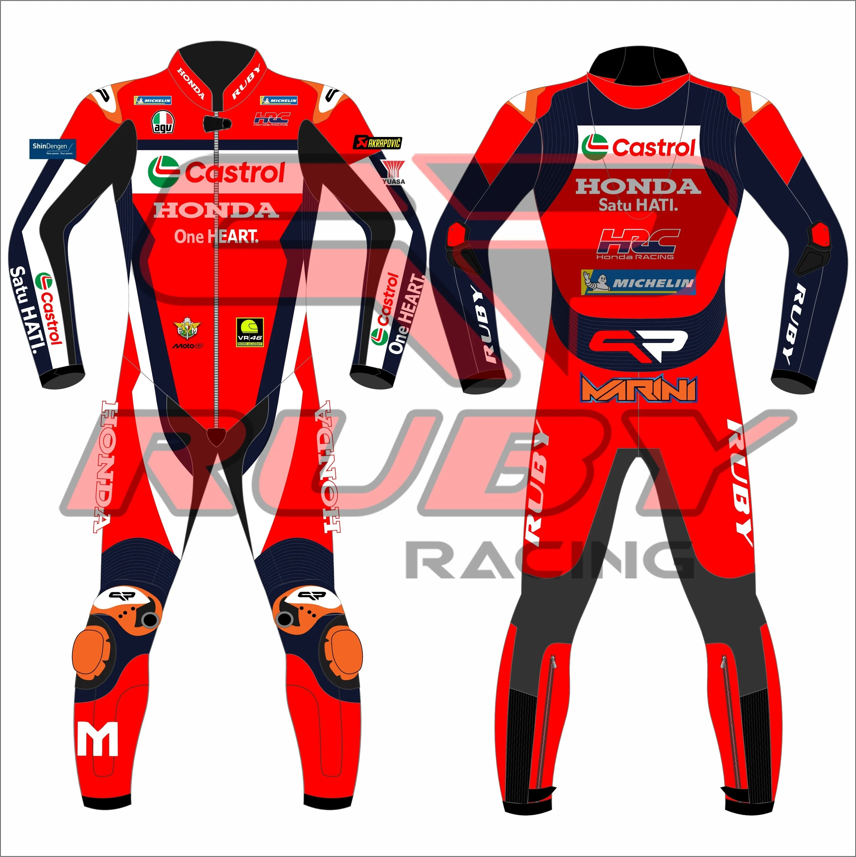 Luca Marini Honda Castrol MotoGP 2025 Race Suit