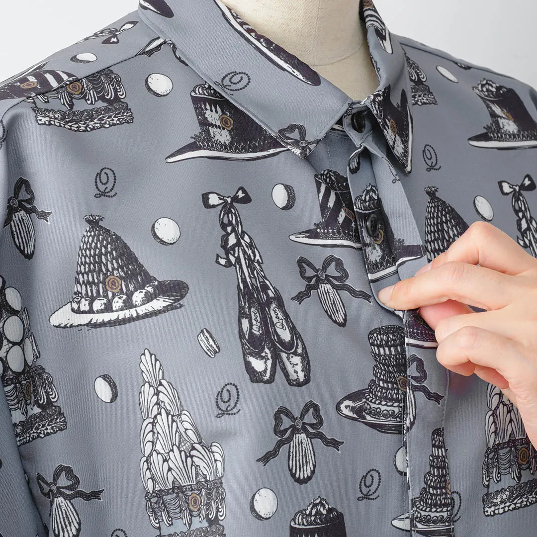 Madeleine et Ballerine Dress Shirt (Moonlight Gray)【Japan Jewelry】