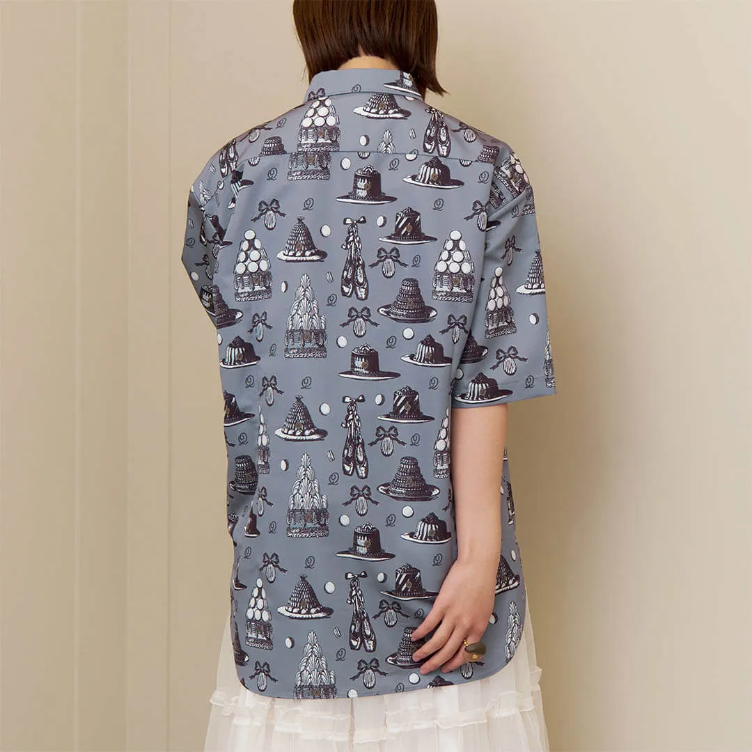 Madeleine et Ballerine Dress Shirt (Moonlight Gray)【Japan Jewelry】
