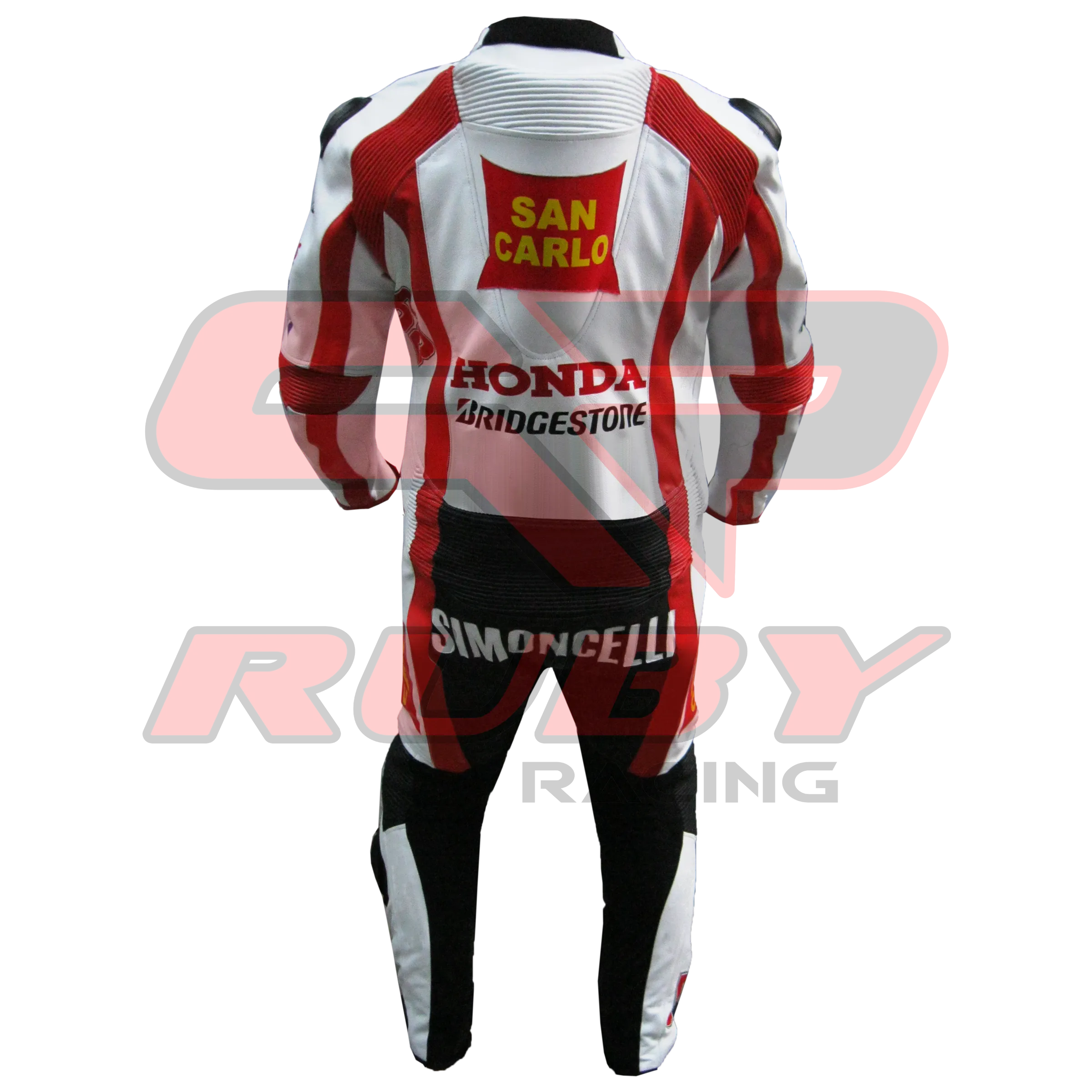 Marco Simoncelli Motorbike Racing Leather Suit