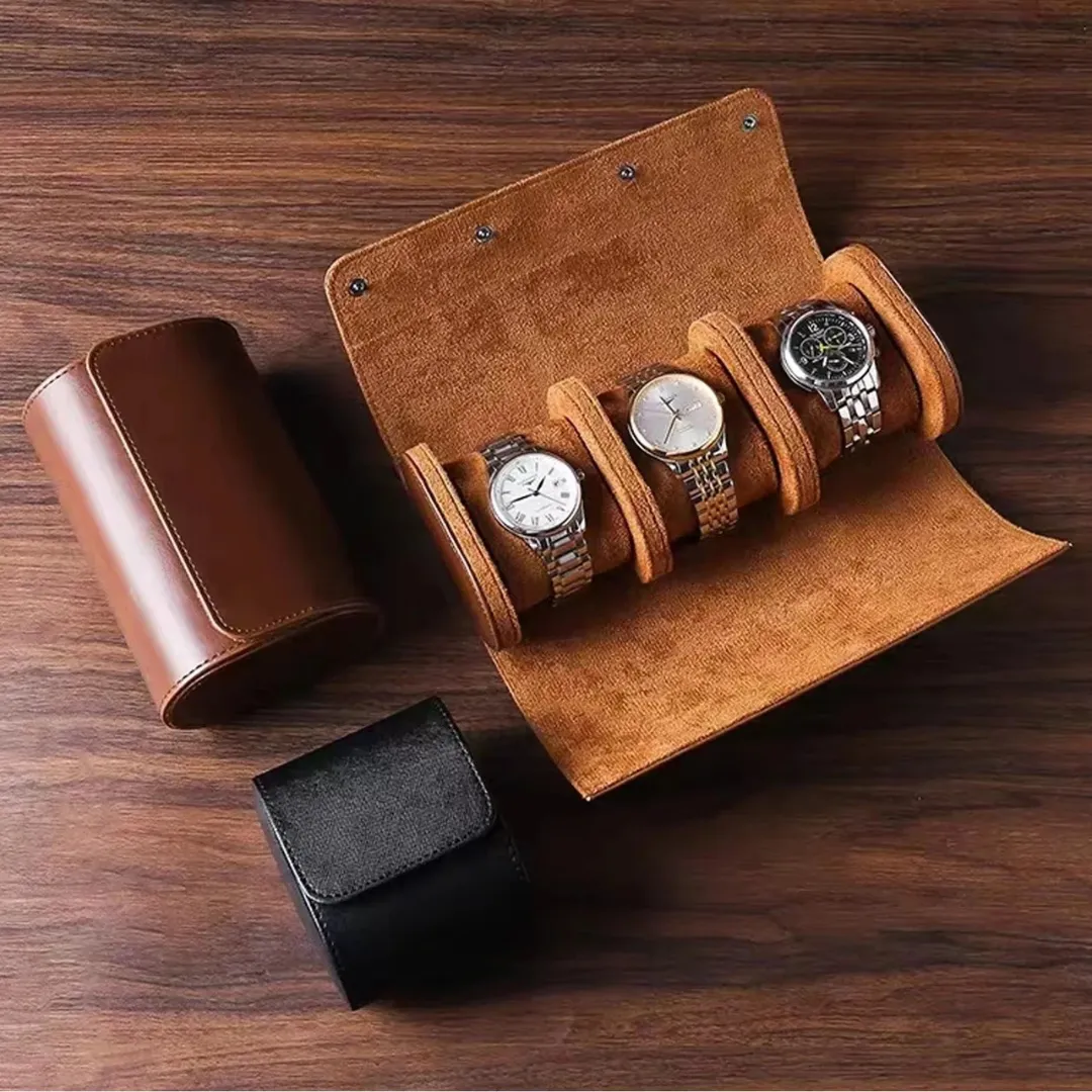 Mason | Minimalist Watch Roll Case – Sleek Travel Storage for 1–3 Watches