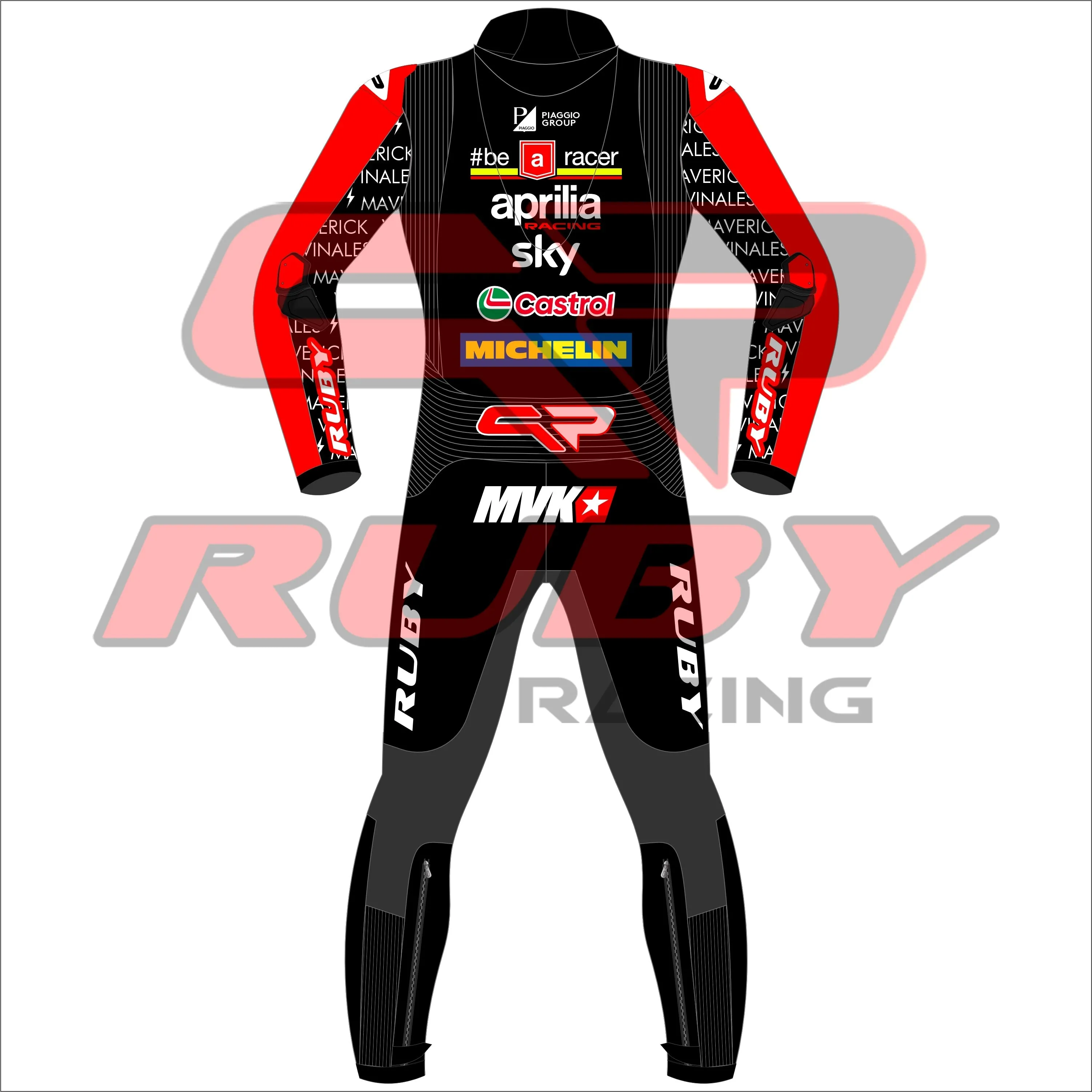 Maverick Viñales Aprilia Motorbike Race Suit BritishGp 2024
