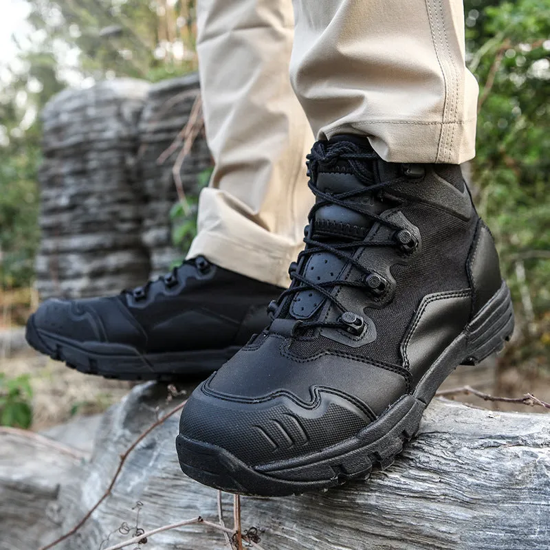 Men Combat Boots Hiking Shoes Waterproof Outdoor