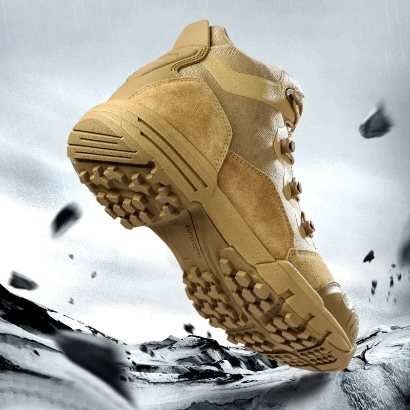 Men Combat Boots Hiking Shoes Waterproof Outdoor
