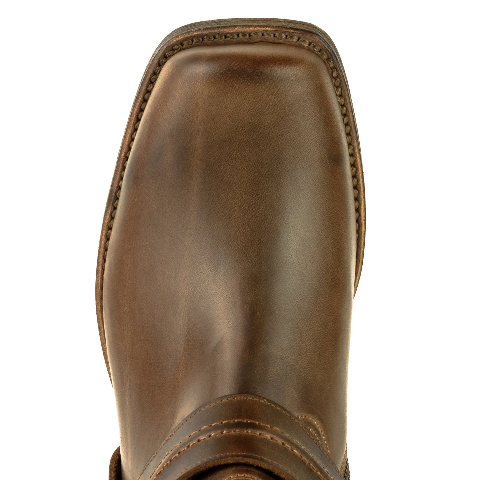 Men's Biker Moto and Motard Boots 005 Handmade Brown Leather