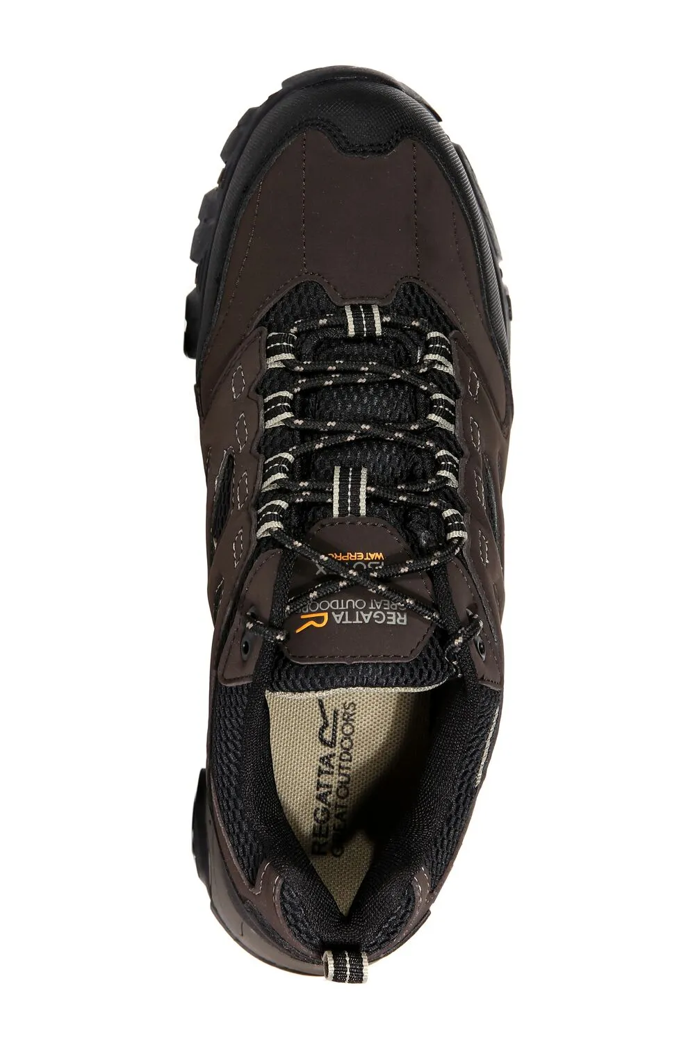 Men's Holcombe Waterproof Low Walking Shoes Peat Gold Fawn