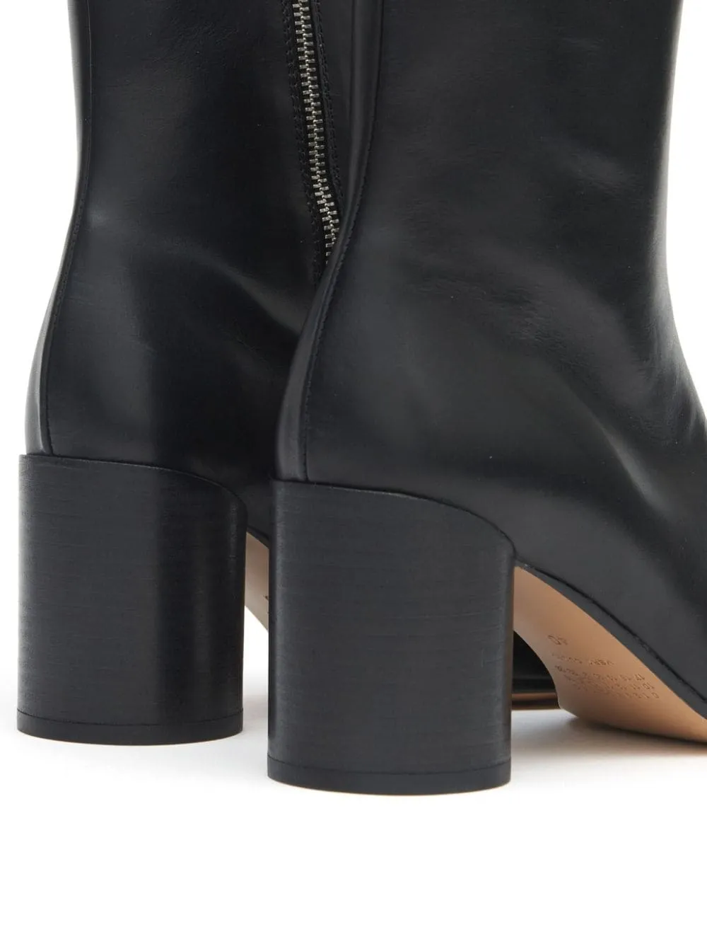 MM6 MAISON MARGIELA Leather Tabi High Heels with Side Zip Fastening