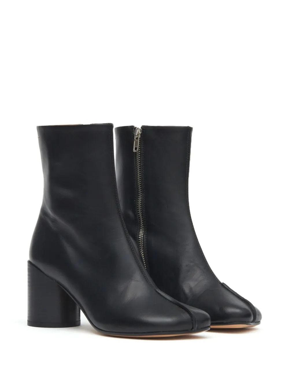 MM6 MAISON MARGIELA Leather Tabi High Heels with Side Zip Fastening