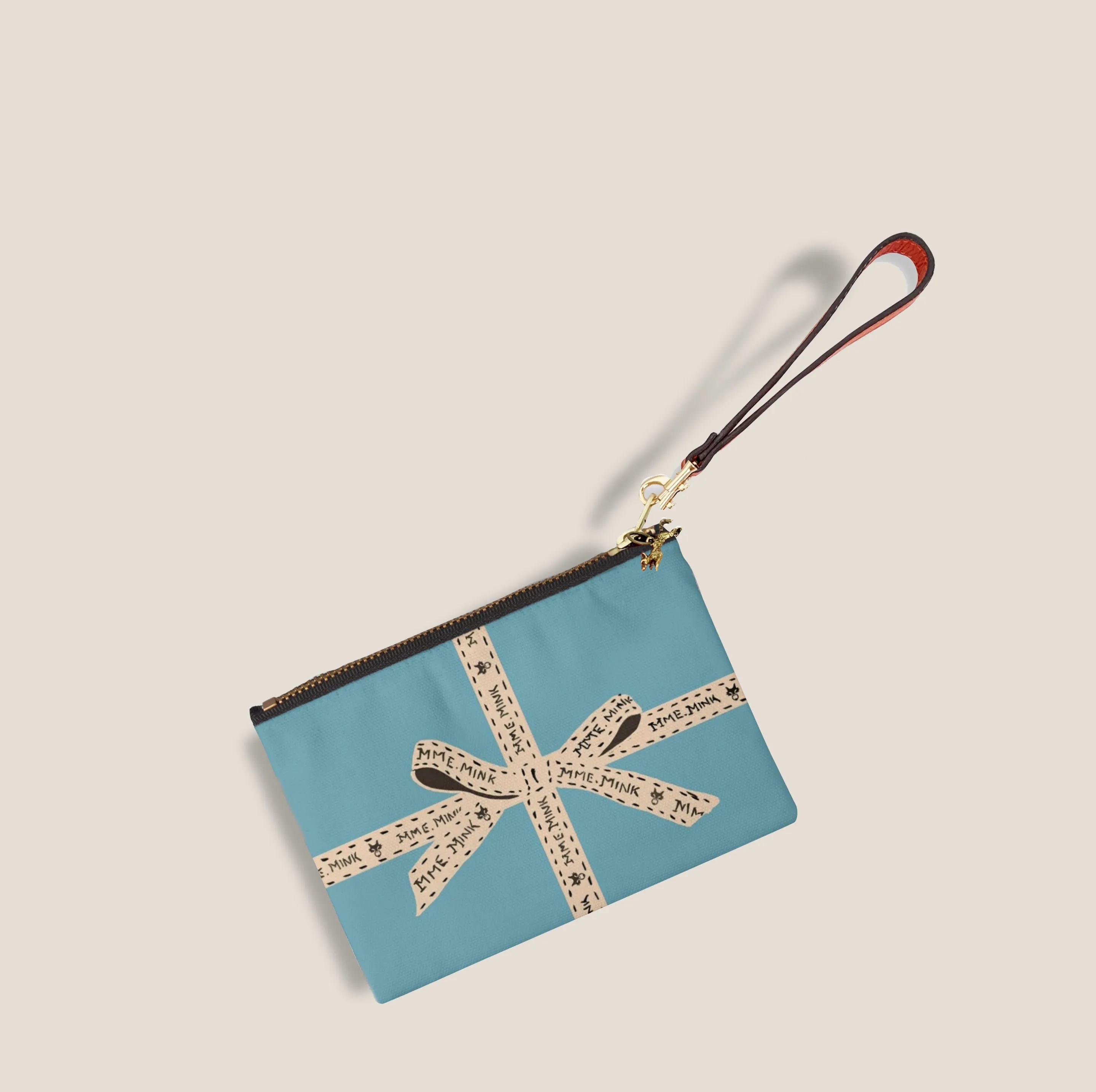 MME.MINK SCARF DRESS - BREAKFAST BLUE