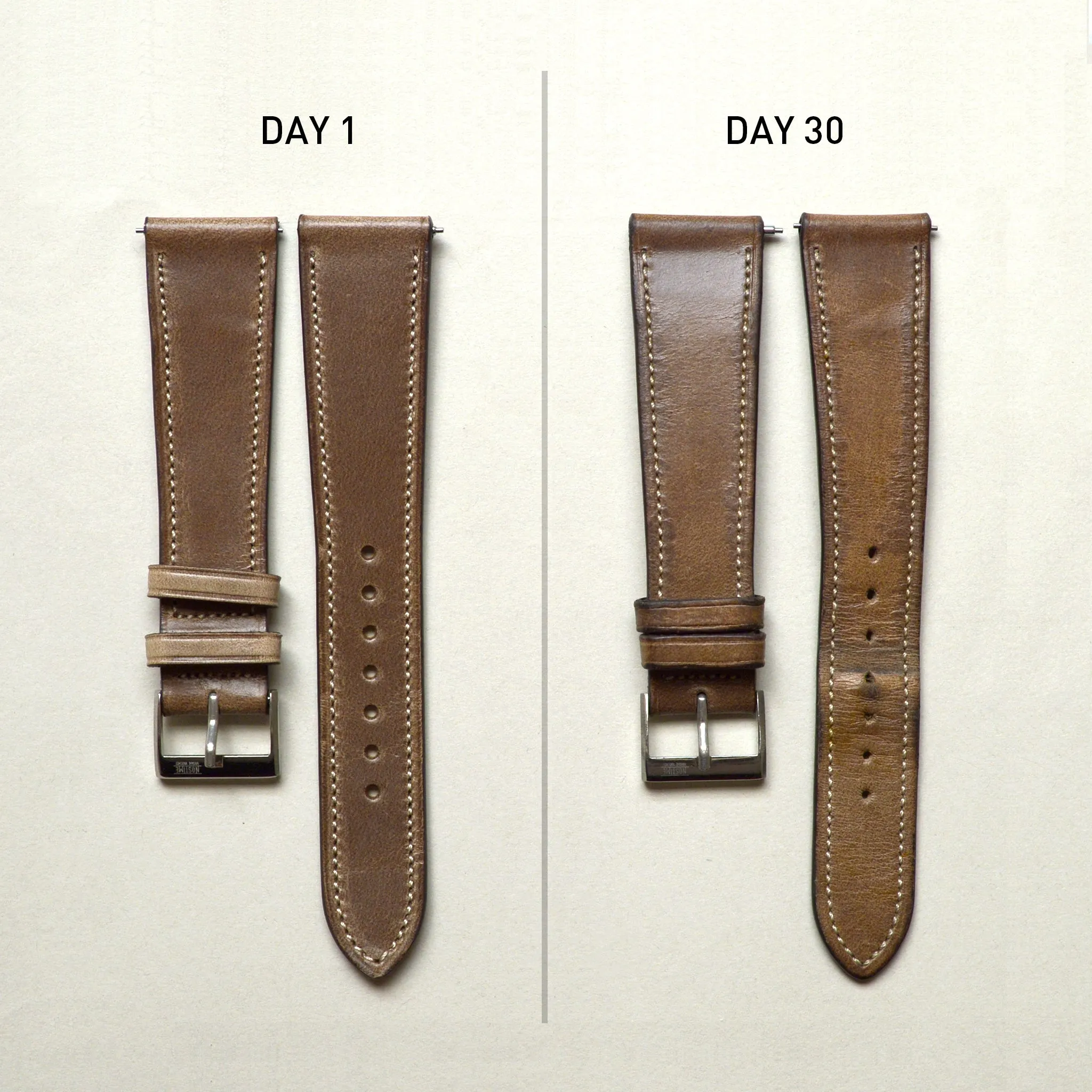 NATURAL CHROMEXCEL STANDARD STRAP