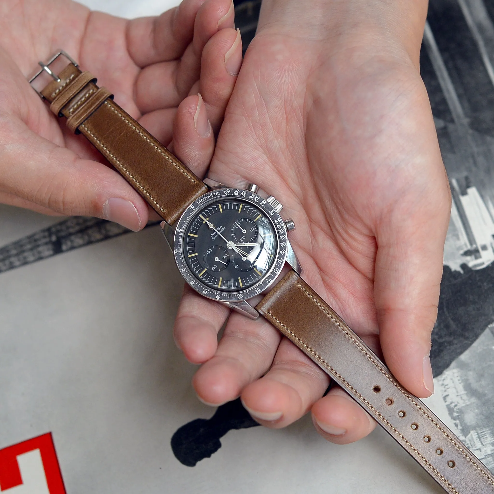NATURAL CHROMEXCEL STANDARD STRAP