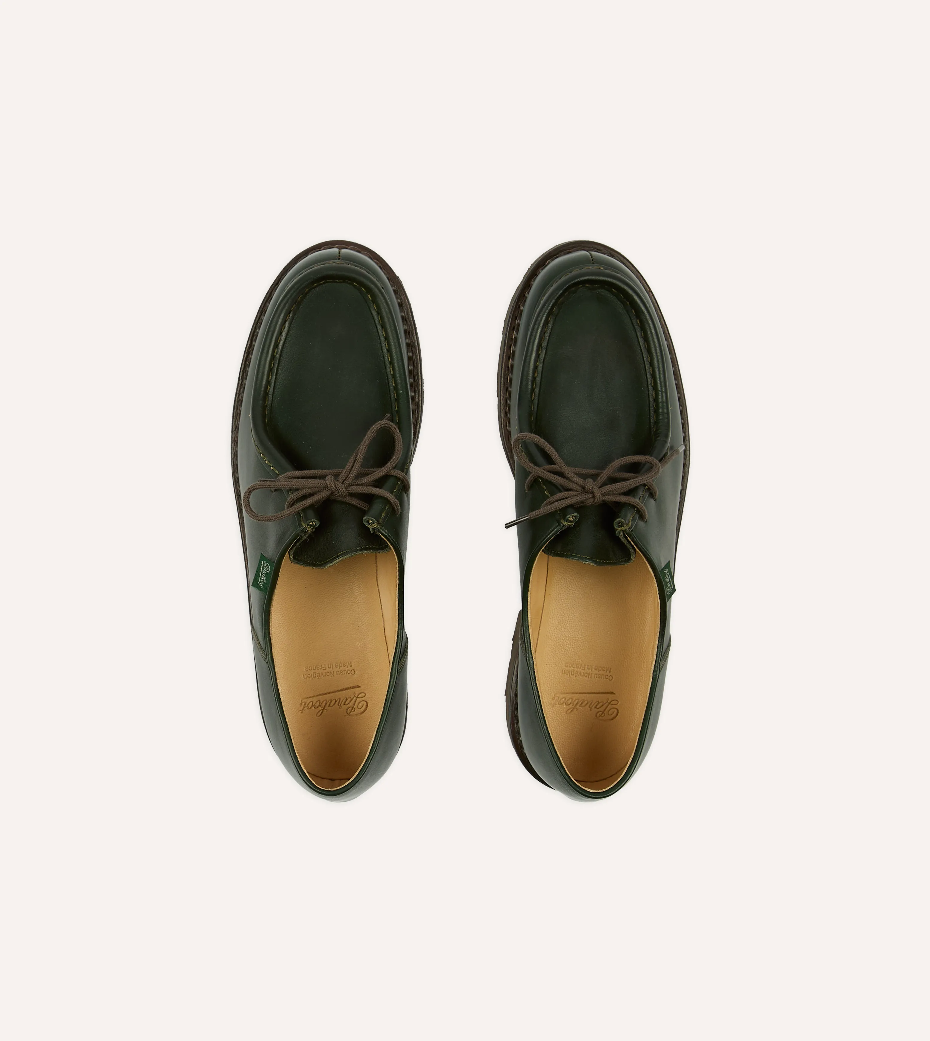 Paraboot Michael Green Leather Derby Shoe