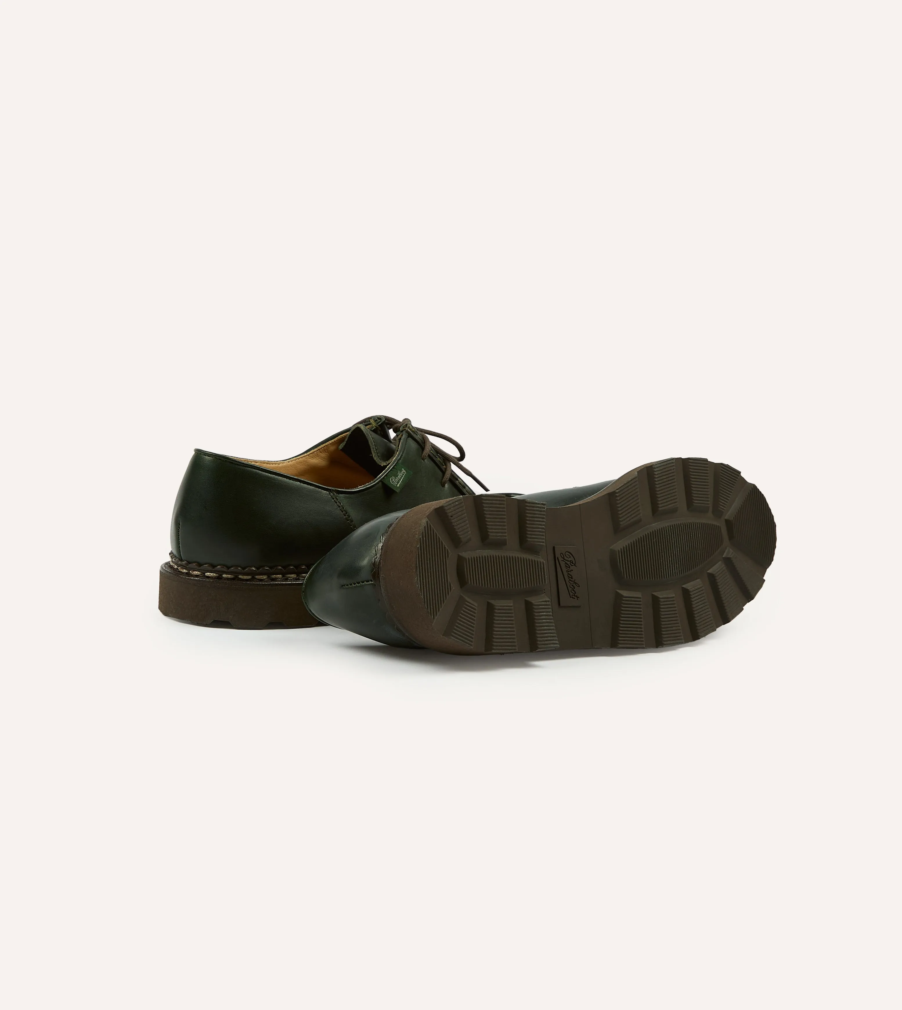 Paraboot Michael Green Leather Derby Shoe
